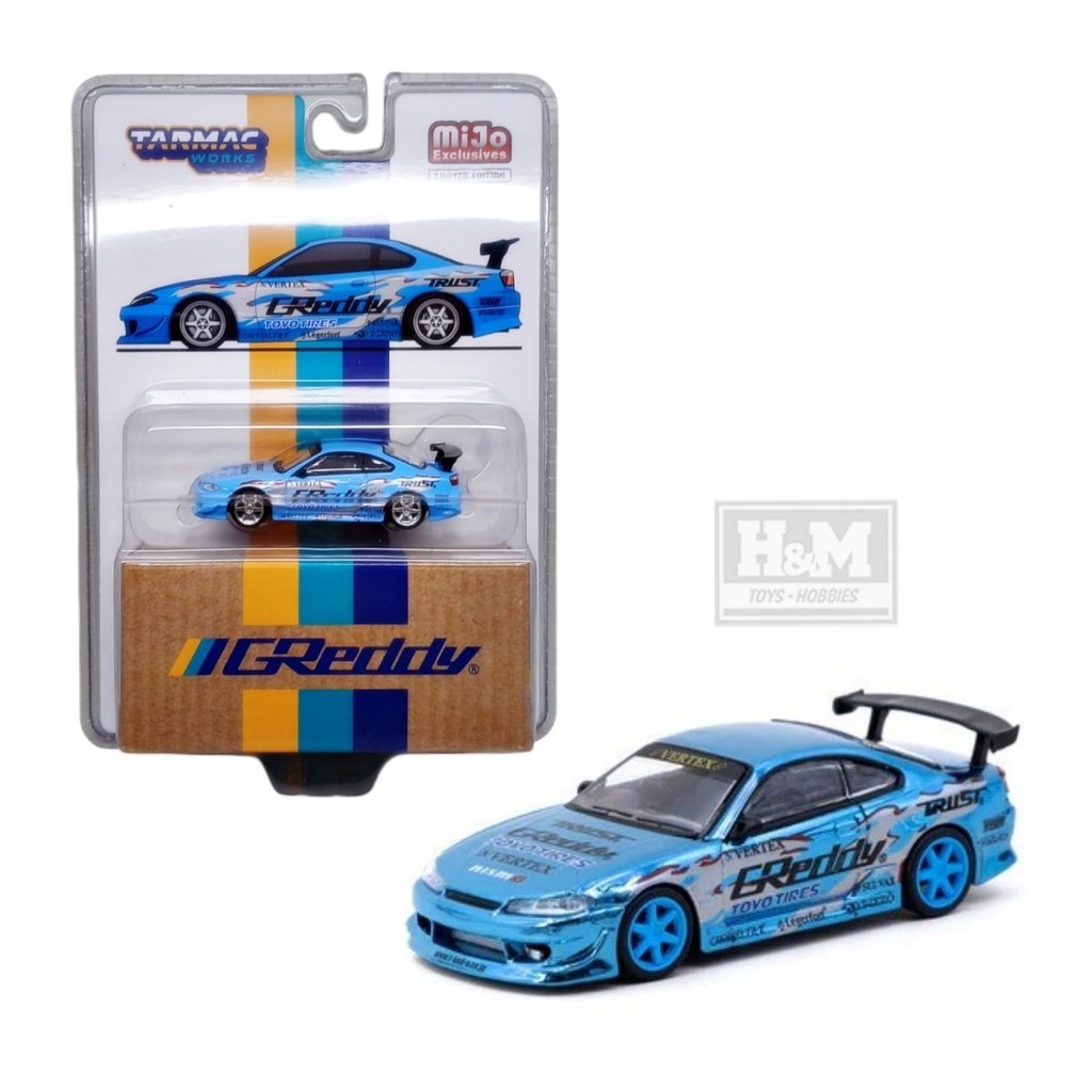 Jual Tarmac 1/64 Vertex Nissan Silvia (S15) GReddy Special Limited ...