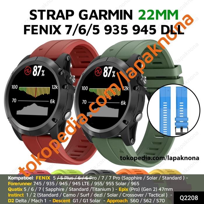 Cinturino Garmin QuickFit® 22mm 010-13225-00 MARQ Athlete Gen2 • Rivenditore ufficiale