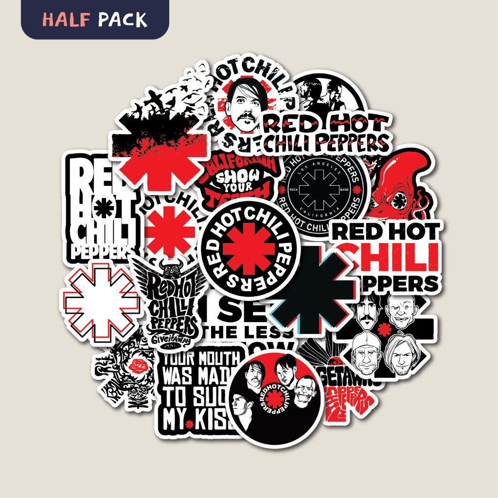 Jual STICKER PACK RED HOT CHILI PEPPERS RHCP | STICKER TUMBLER | STIKER ...