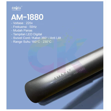 ( ) AMARA AM 1880 Catokan Rambut Professional Hair Straightener CK