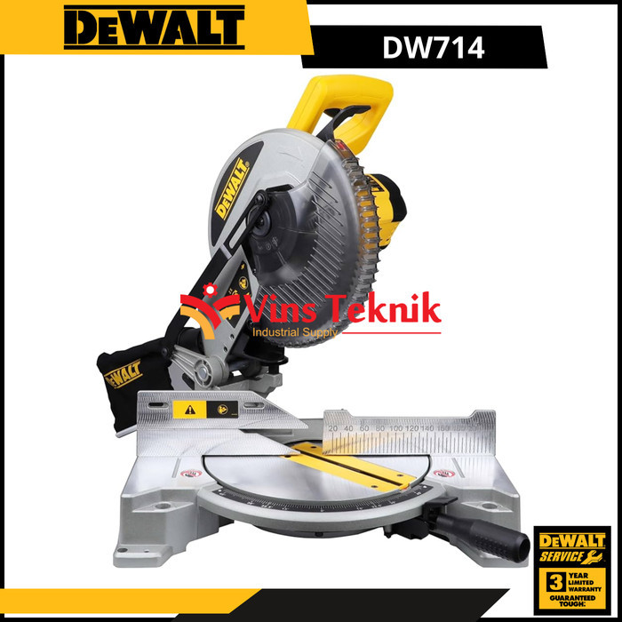 Jual DEWALT DW 714 mesin potong aluminium kayu Mitre saw DW714 Miter ...