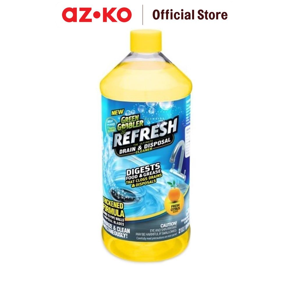 Jual AZKO green Gobbler 946 ml Refresh Drain & Disposal Pembersih ...