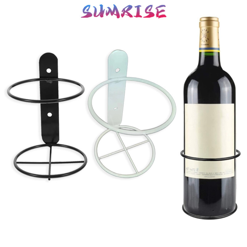 Jual Rak Botol Wine Wall Holder Wine Bar Display Room Rak Dinding Botol ...