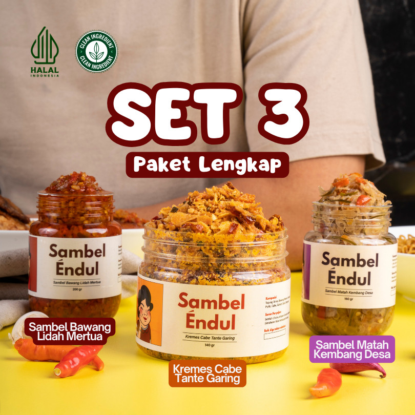 Jual Sambel Endul - SET 3 - PAKET LENGKAP - SAMBEL BAHAN PREMIUM LESS ...
