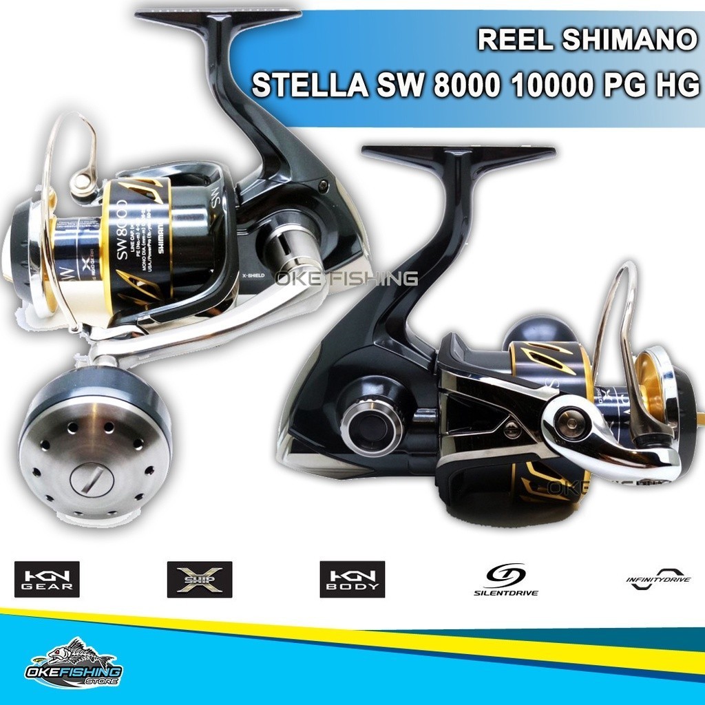 Jual Reel Shimano STELLA 13 SW 8000HG 14+1bb - Reel Spinning Pancing ...