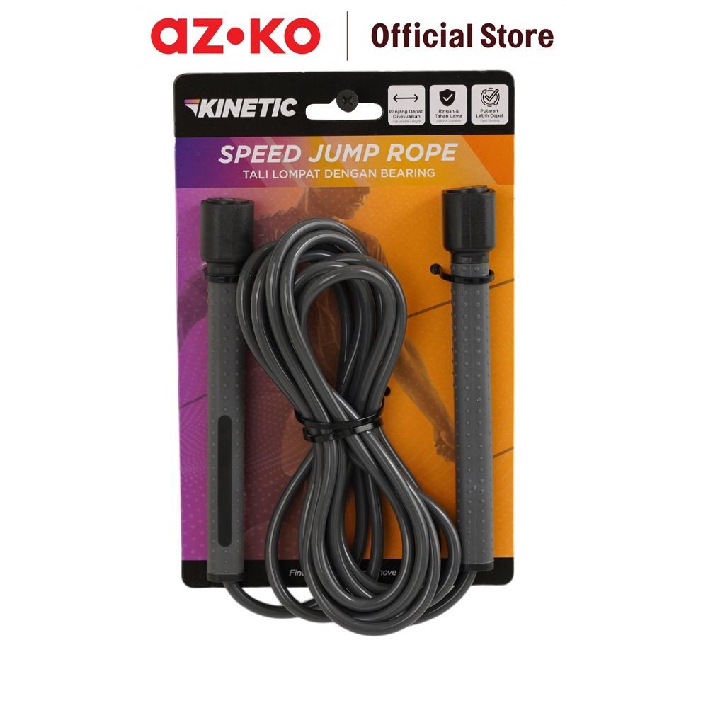 Jual AZKO Kinetic Tali Skipping Bearing - Hitam Skip Rope Jumping Rope ...