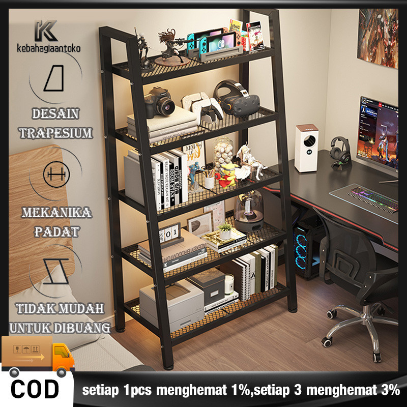 Jual Rak Besi 5 Tingkat Rack Metal Tempat Penyimpanan / Rak Besi Susun ...