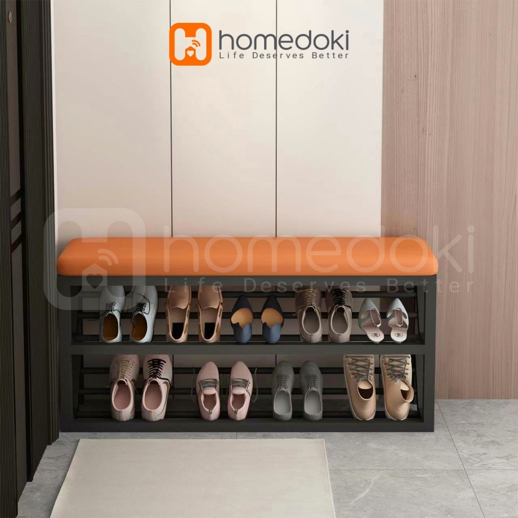 Jual Homedoki Rak Sepatu Kursi/Tempat Sepatu/Rak Sepatu Susun Tertutup ...