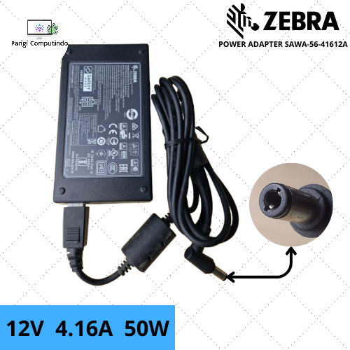 Jual Adaptor Printer Zebra SAWA-56-41612A (12V ~ 4.16A) 50W | Shopee ...