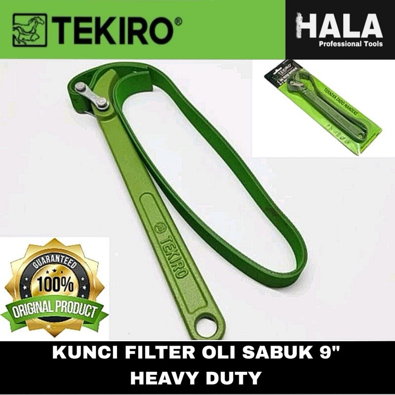 Jual TEKIRO || KUNCI FILTER OLI SABUK / RANTAI 9” || 100%HALA2 | Shopee ...