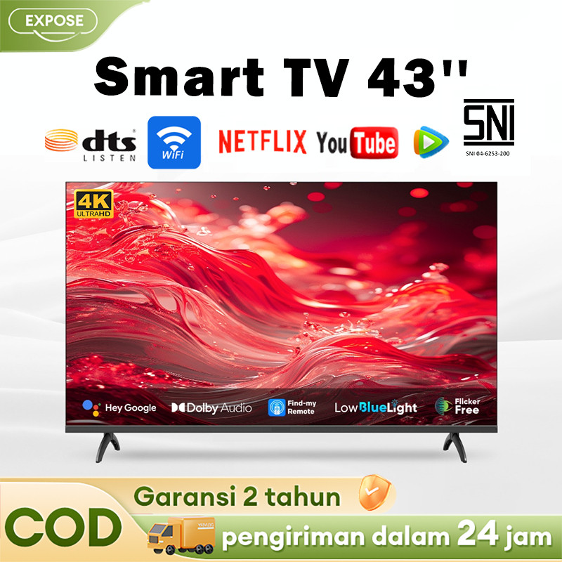 Jual Smart TV 43 Inch Android TV 32/43/50 Inch 4K UHD With Netflix ...