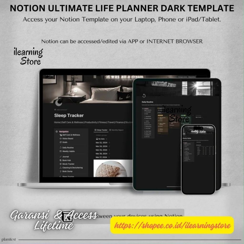 Jual [PS37] Notion Ultimate Life Planner | ALL IN ONE Notion Template ...