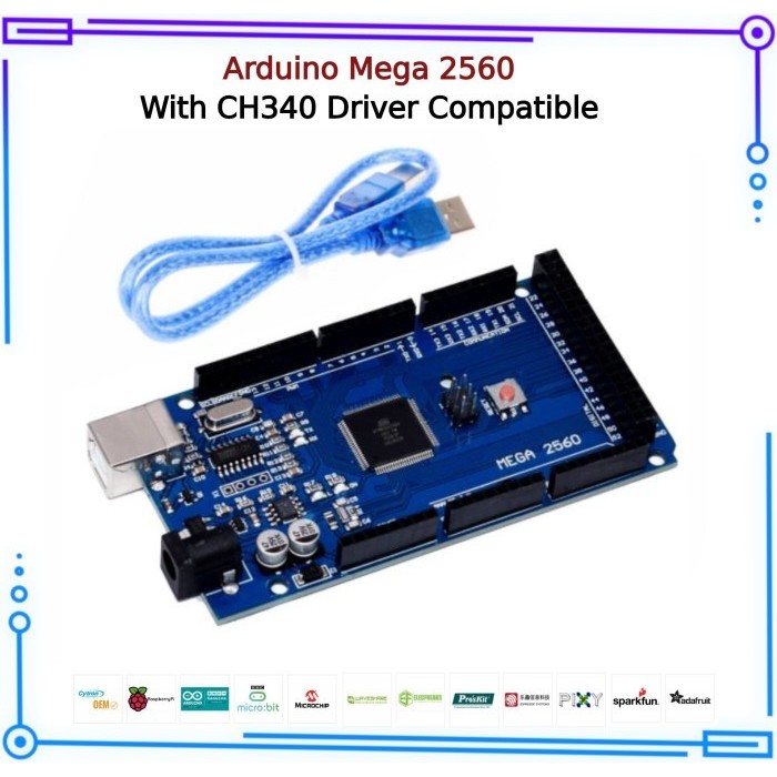 Jual TR99 Arduino MEGA 2560 R3 CH340 Compatible | Shopee Indonesia