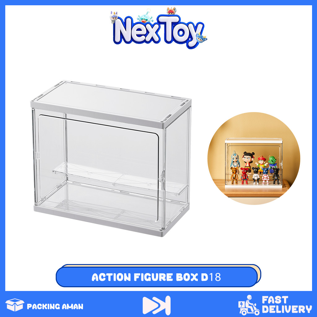 Jual NEXTOY Action Figure Box D18/ Display Box 1&2 Tingkat/ Blind Box ...