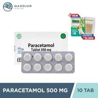 Paracetamol 500 Mg Strip 10 Kaplet - Pereda Nyeri dan Demam