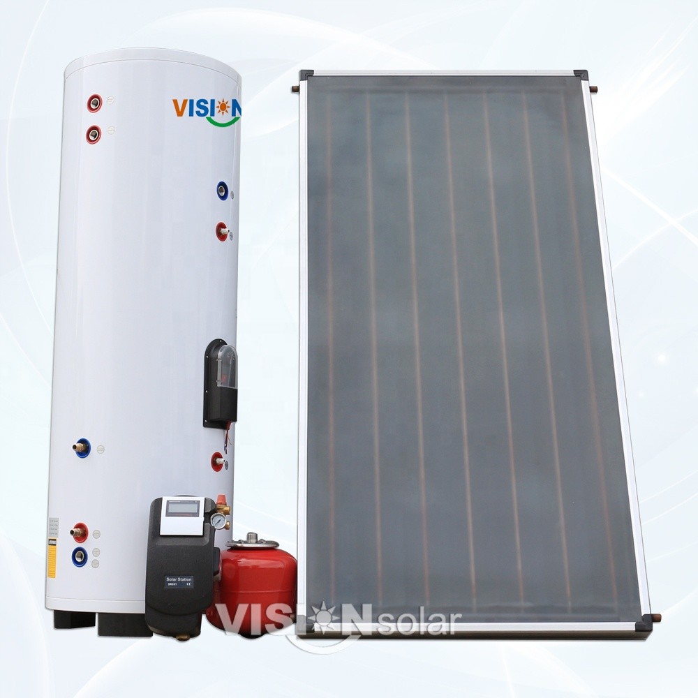 Jual Closed Loop Split Flat Plate Solar Water Heater System | Shopee ...