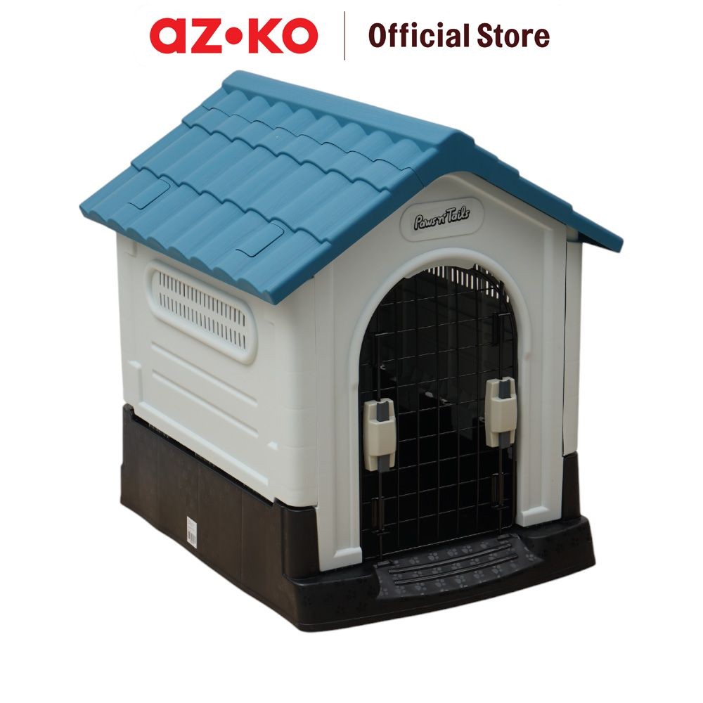 Jual AZKO Paws N Tail 68x57x66 cm Kandang Hewan Dengan Pintu - Biru ...