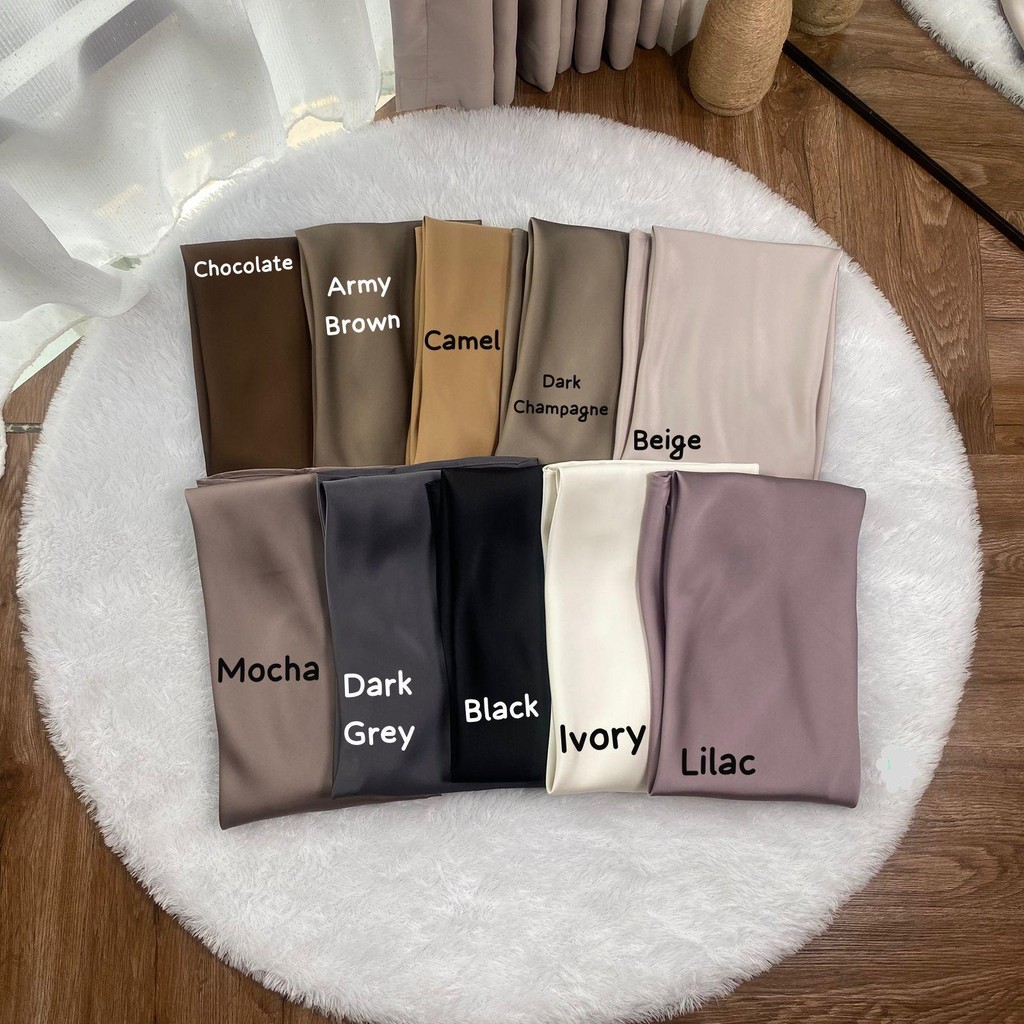 Shenel Rok Satin Maxi Premium Satin Long Skirt 6889 Rok Satin Panjang Rok Duyung Satin Flowy Mermaid Skirt Hijab Muslimah