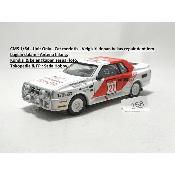 Toyota Celica TwinCam Turbo n° 3 2ème Rallye Safari 1985 1/24 Ixo
