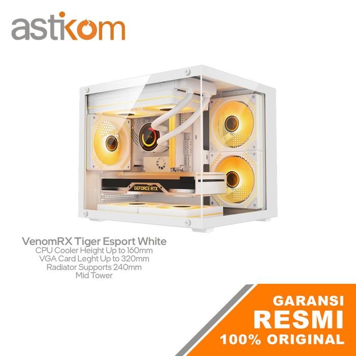 Jual Casing PC VenomRX Tiger Esport White | Shopee Indonesia