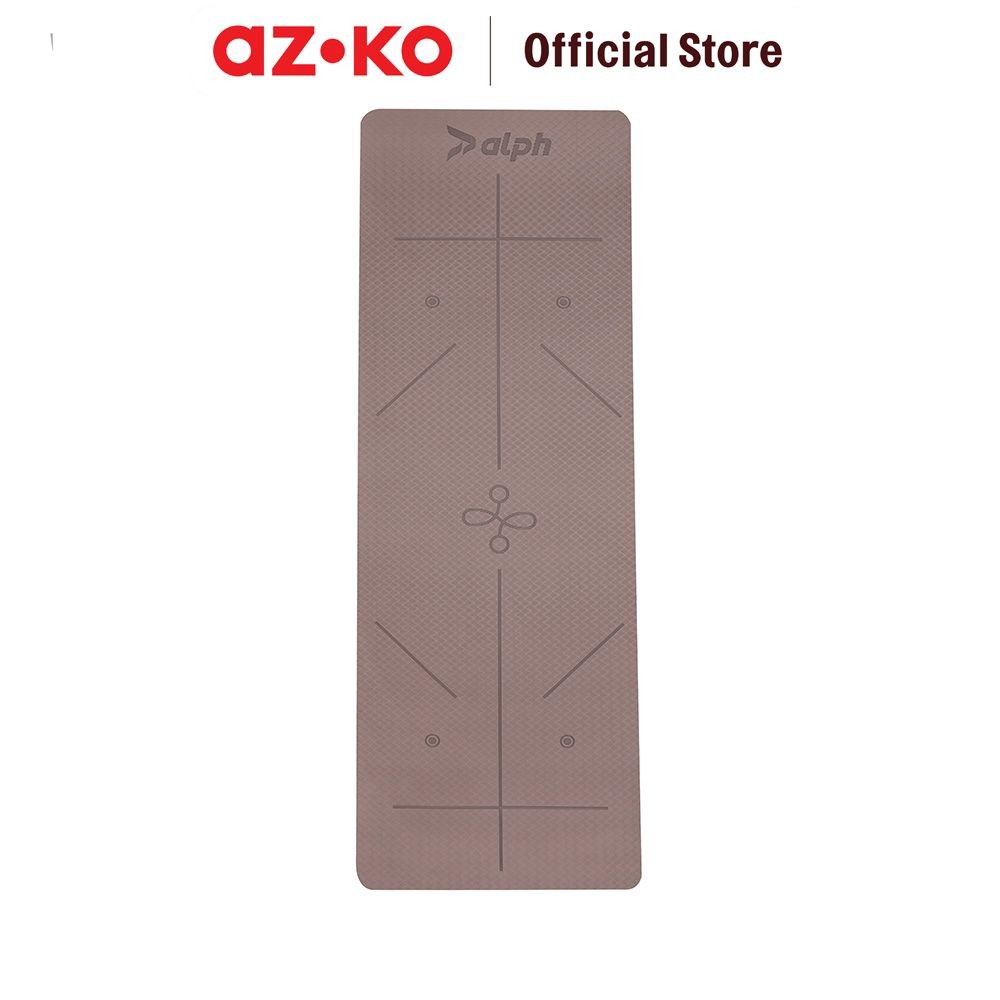 Jual Azko Alph Royal Matras Yoga Dengan Strap Tpe 6 Mm - Pink Mat Alas ...