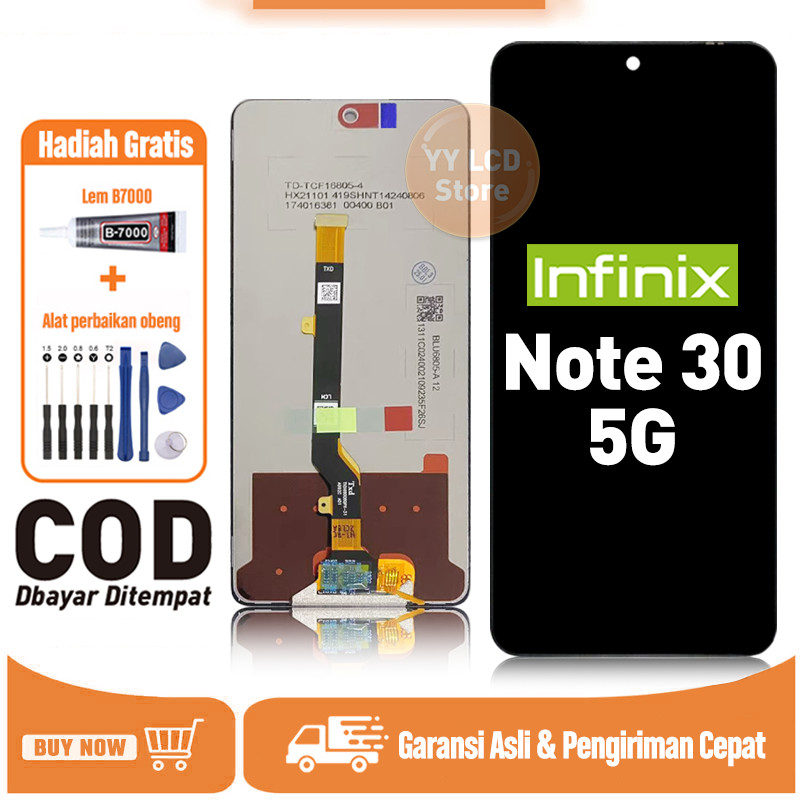 Jual LCD Infinix NOTE 30 5G Original COD Touchscreen Fullset For Glass ...