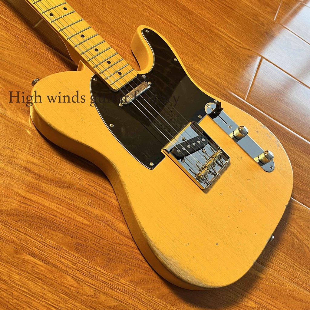 Jual Relic yellow 6-string TL electric guitar maple neck SS pickup ...