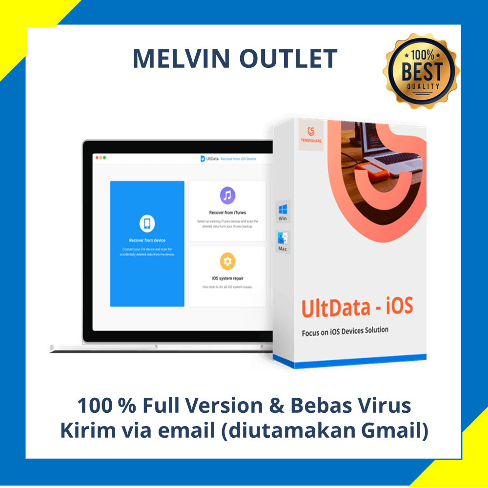Jual tenorshare ult data ios windows android ios iphone backup repair