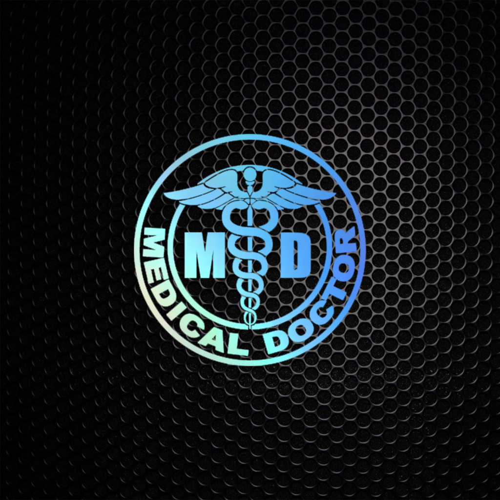 Jual Sticker Motor Custom Stiker Motor Keren Logo Medical Doctor MD ...