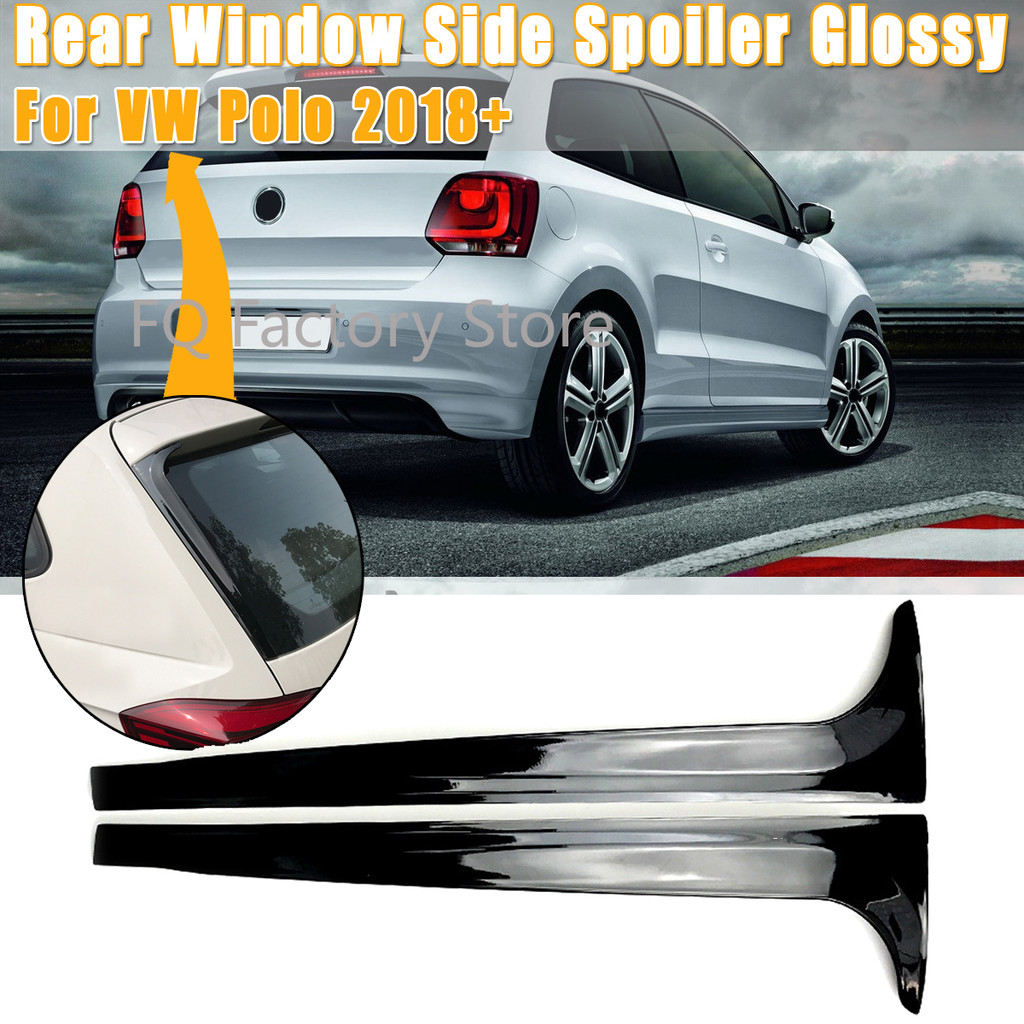 Jual For VW Polo MK6 2018+ Pair Rear Window Side Spoiler Canard ...