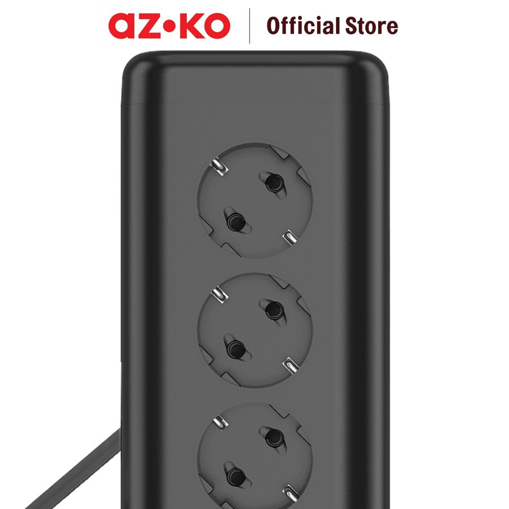 Jual AZKO Krisbow Stop Kontak Tower 12 Soket Dengan 4 Usb A Electric ...