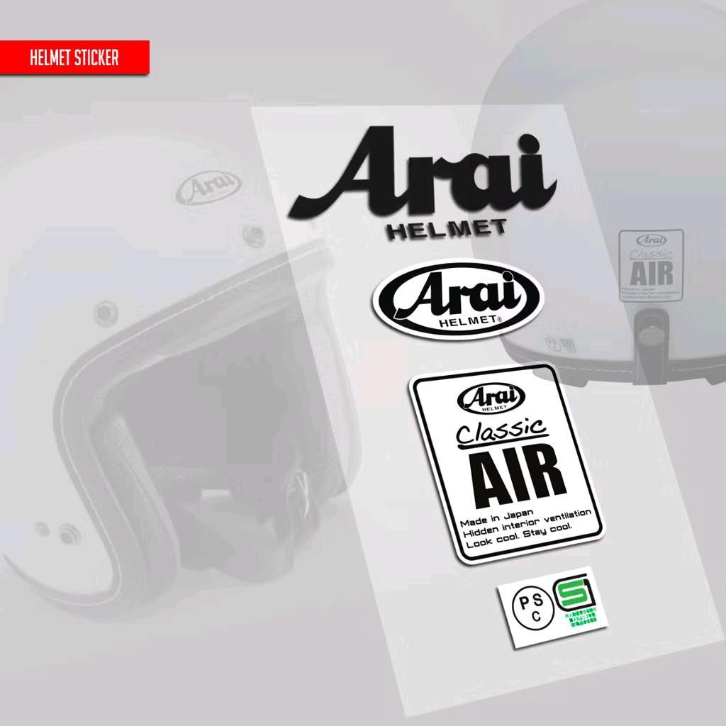 Jual Sticker Set Modifikasi Logo Helm Motor Retro Klasik Classic Bogo ...