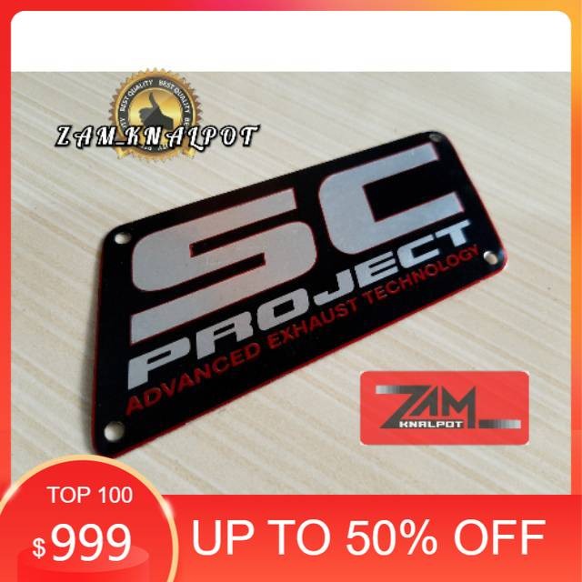 Jual Emblem Knalpot Racing Merk SC PROJECT | Shopee Indonesia