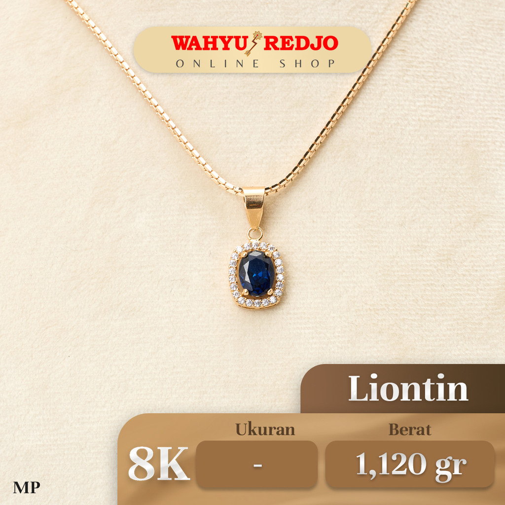 Jual Liontin Emas Mata Biru 8K Wahyu Redjo LT8K27570910 Shopee