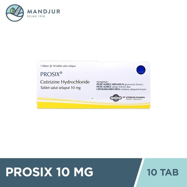 PROSIX 10 MG 1 BLISTER @ 10 TABLET SALUT SELAPUT