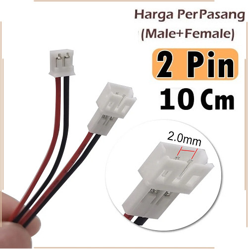 HAXIHA 100 Paia JST PH 2.0 Mm 2-Pin Adattatore Micro Elettrico SpinaJST - Foto 3
