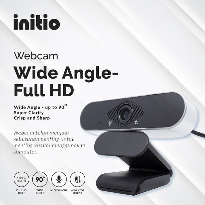 Jual Webcam Initio 306 USB Full HD 1080P Wide Angle | Shopee Indonesia