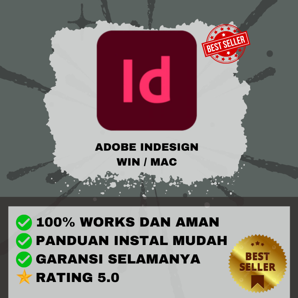 Jual (100% Works) Apikasi Indesign 2024 For Windows And Mac Lifetime ...