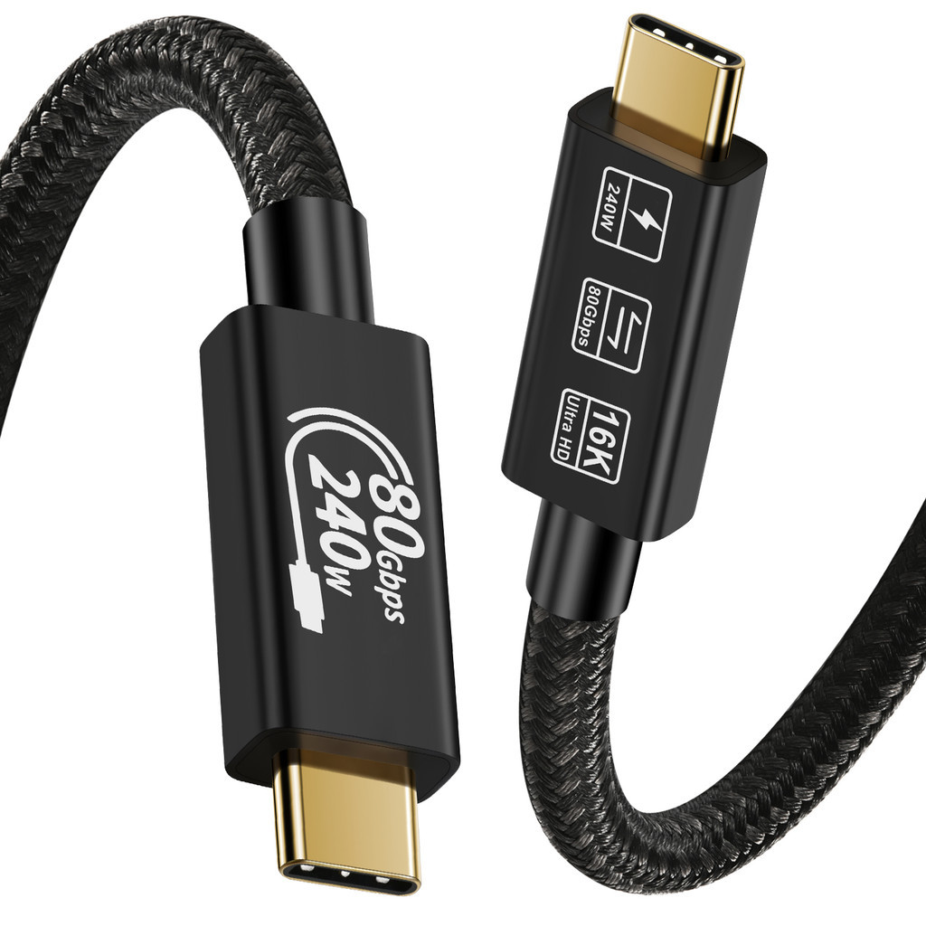 Jual CableDeconn USB 5 Thunderbolt 5 80Gbps TB5 Cable 120Gbps Bandwidth ...