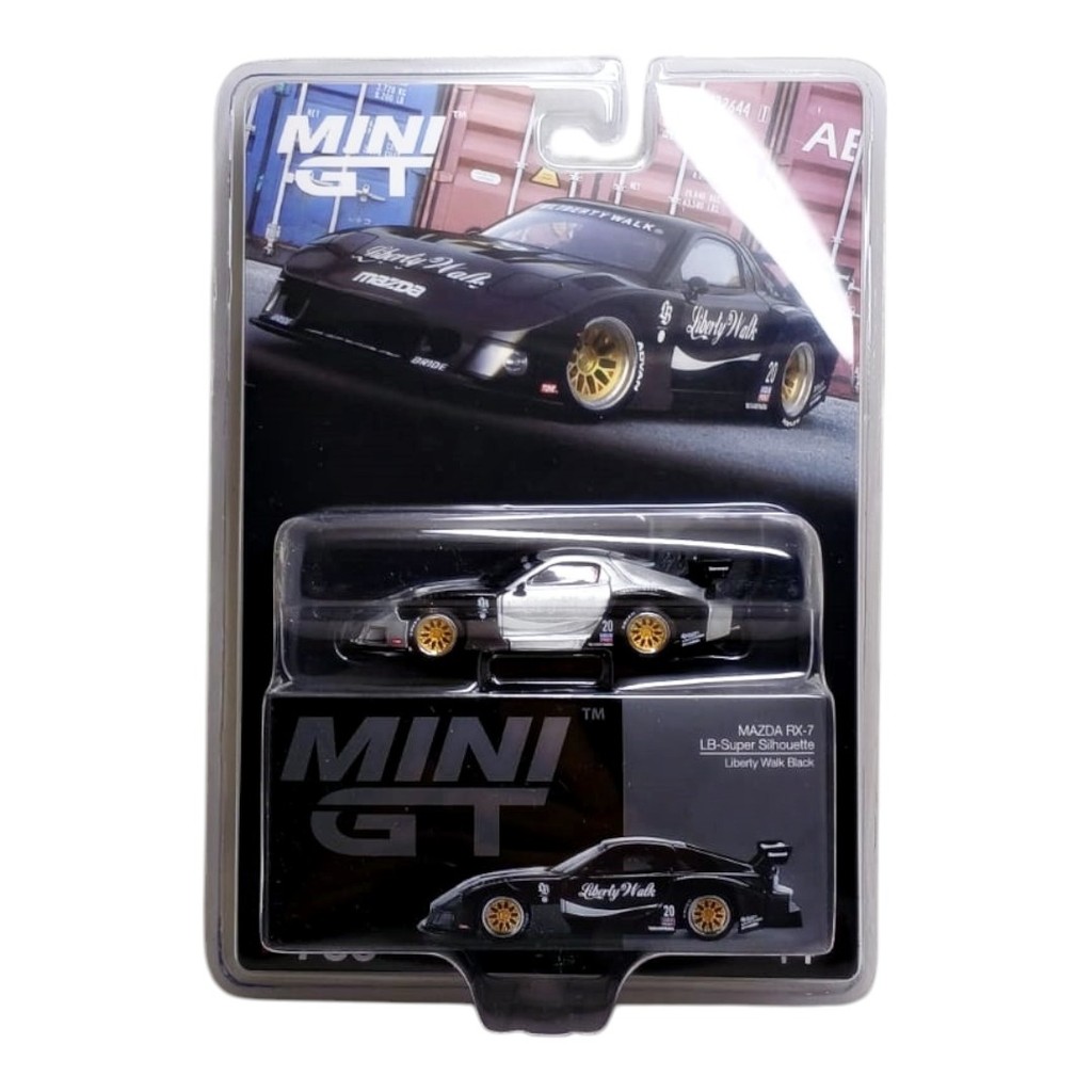Jual Mini GT CHASE MAZDA RX-7 LB-Super Silhouette Liberty Walk Black ...
