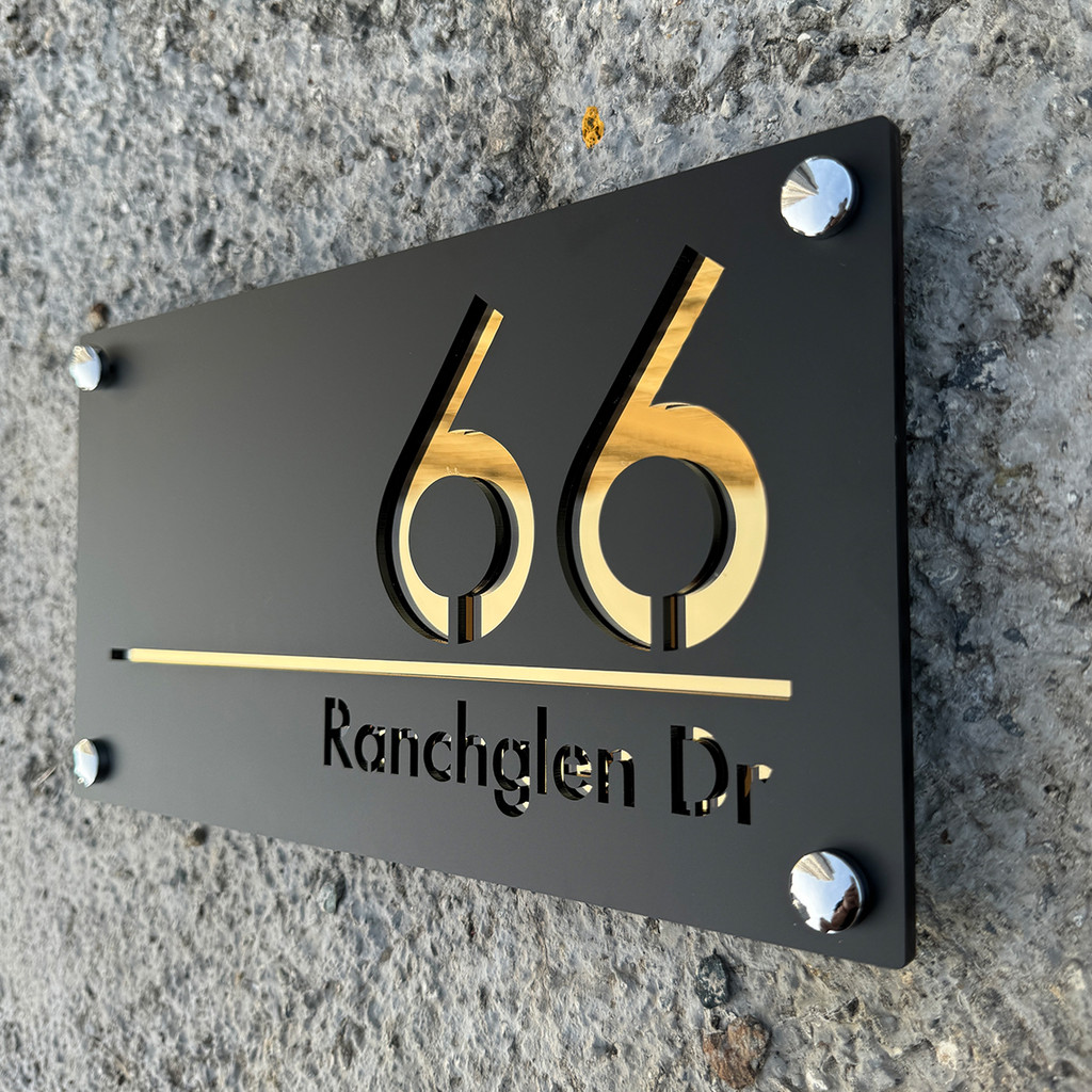 Jual Large External House Numbers Sign Personalized Modern Residential ...