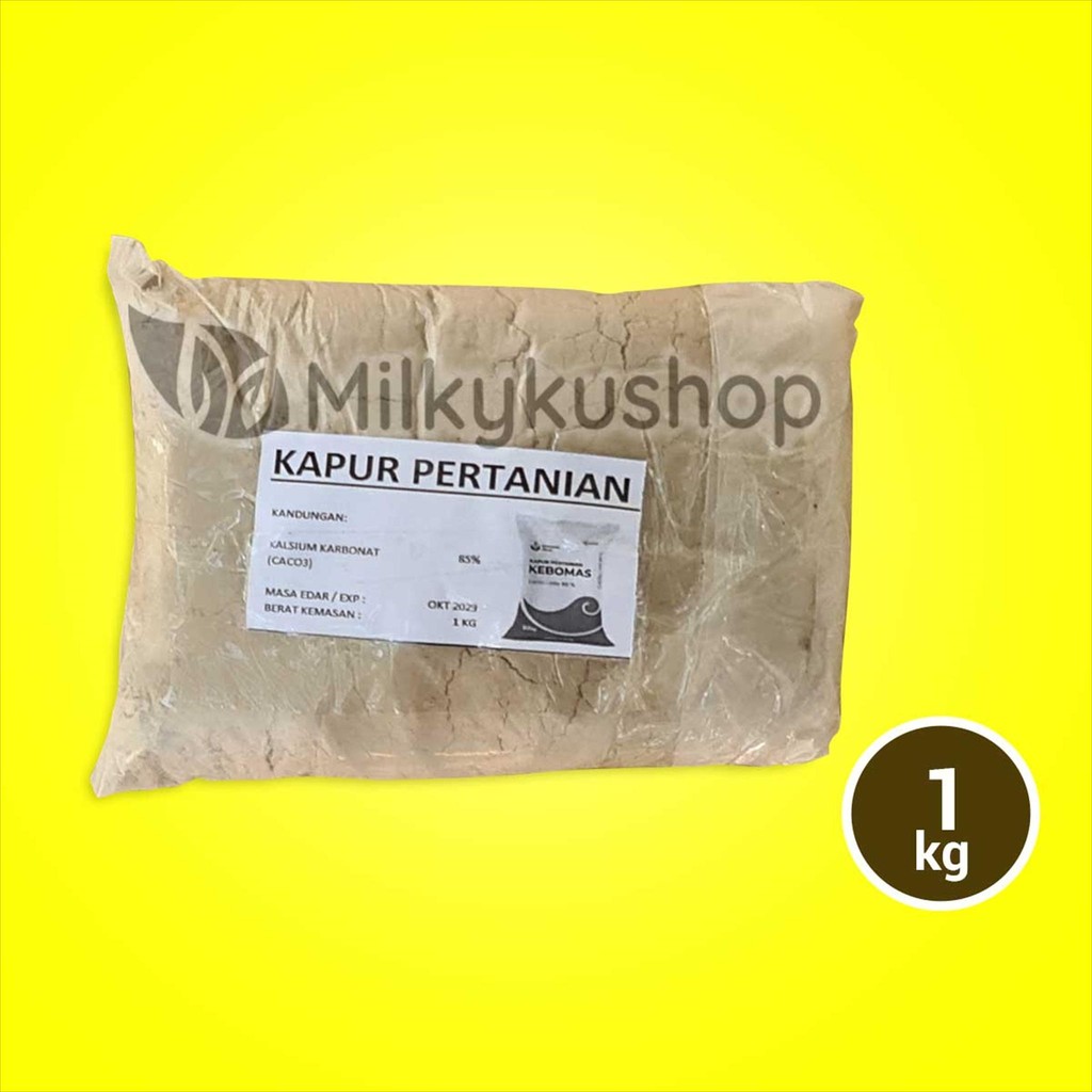 PUPUK KAPUR PERTANIAN KAPTAN DOLOMIT DOLOMITE KEBOMAS REPACK 1 KG