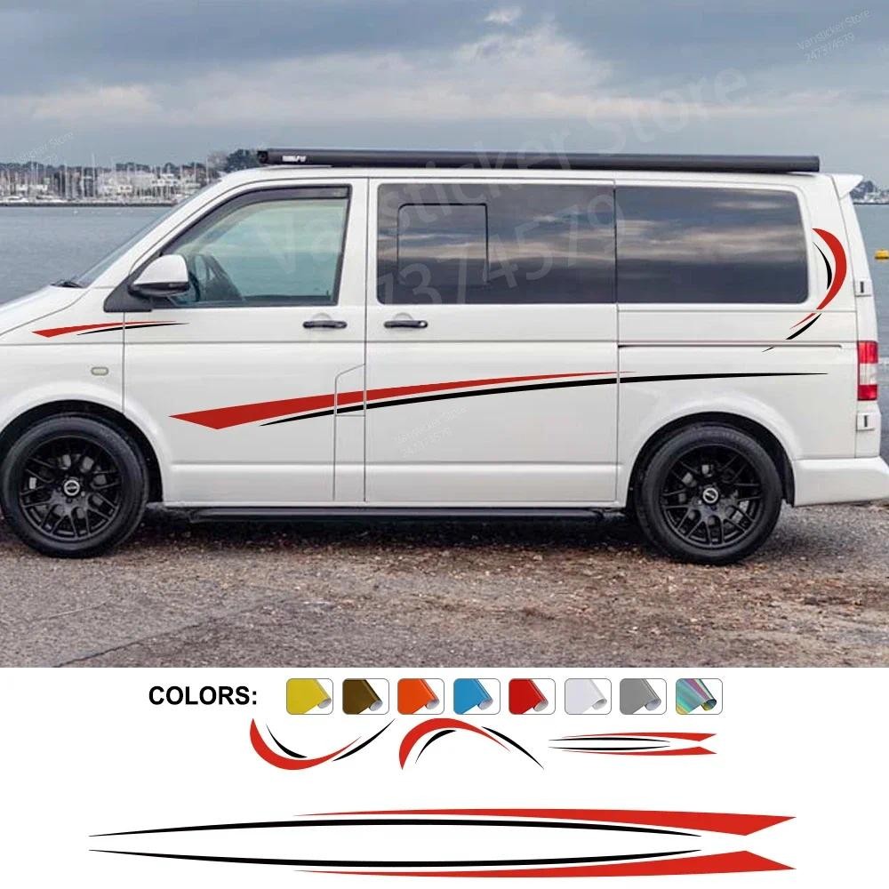 Jual Car Body Side Stickers Graphics Stripes Decal For Camper Van Rv ...