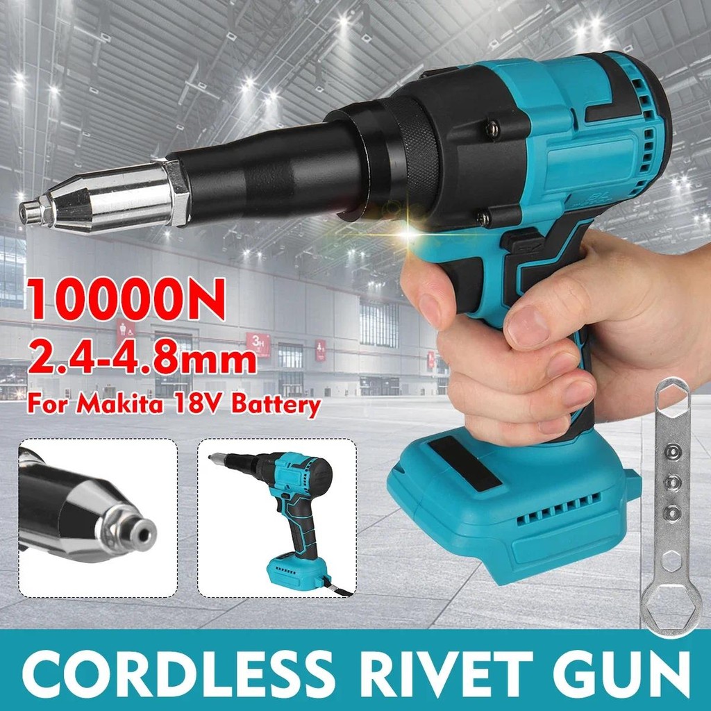 Jual Cordless Electric Rivet Gun 2.4-4.8mm With LED Light Rivet Nut Gun ...