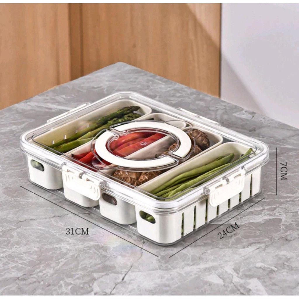 Jual Wadah Makanan Fresh Box 4in1 - Container Set Tahan Bocor & Food ...