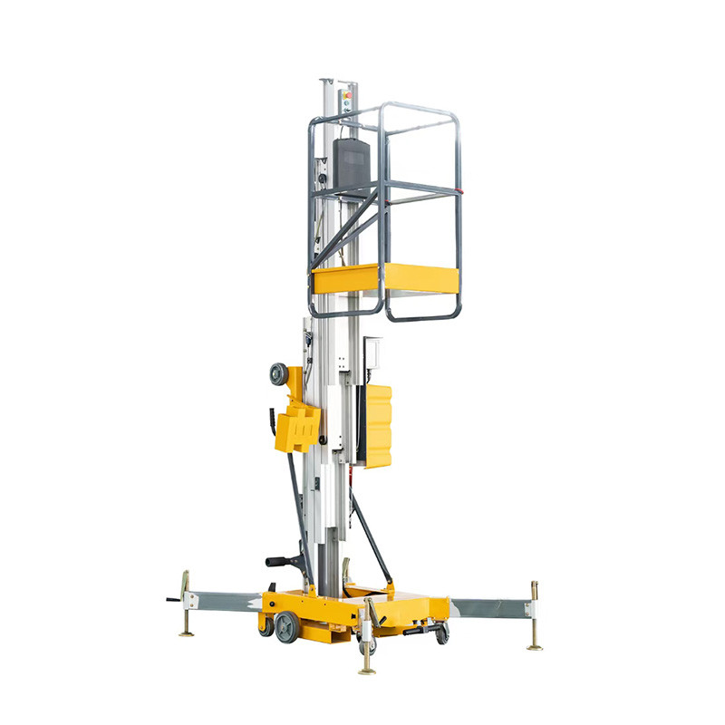 Jual 8M Aluminum single mast one man lift personal lift mobile man lift ...