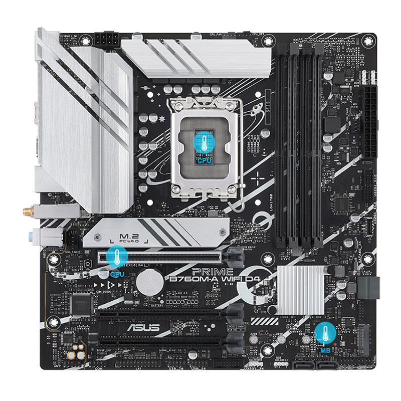 Jual ASUS PRIME B760M-A Motherboard Micro-ATX Kuat untuk Intel Gen 12/ ...