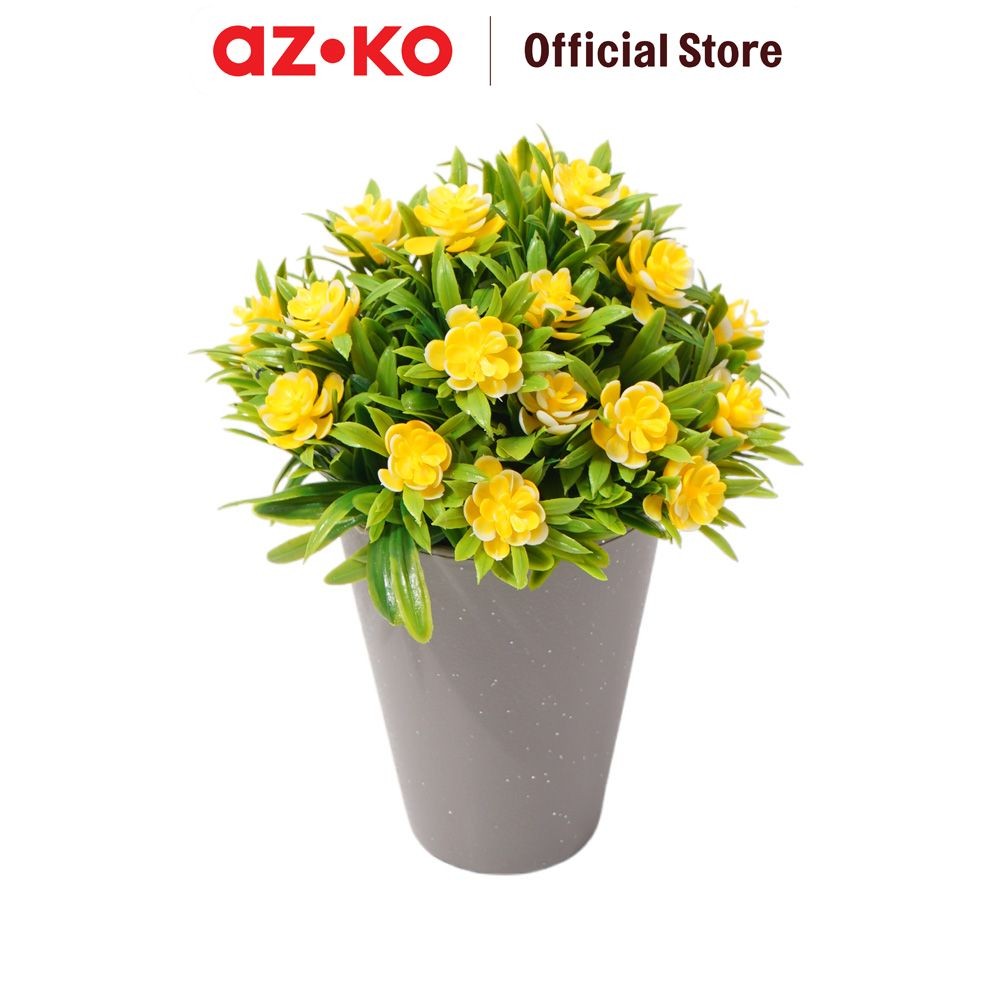 Jual AZKO Arthome 19 Cm Tanaman Artifisial Grass Gardenia Dengan Pot ...