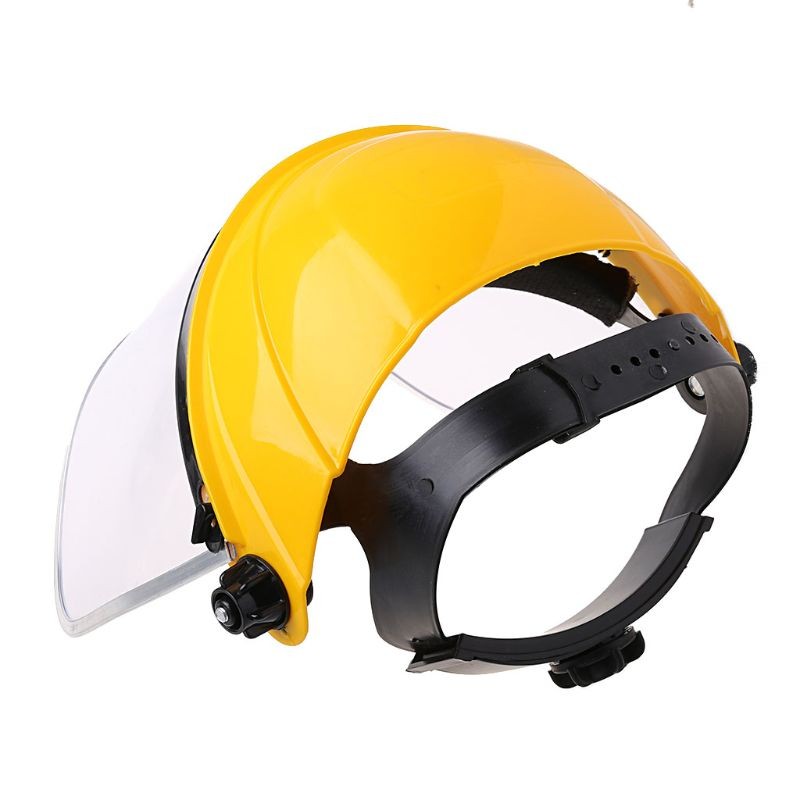 Jual Clear Full Face Shield Safety Helmet Visor Mask For Automotive ...