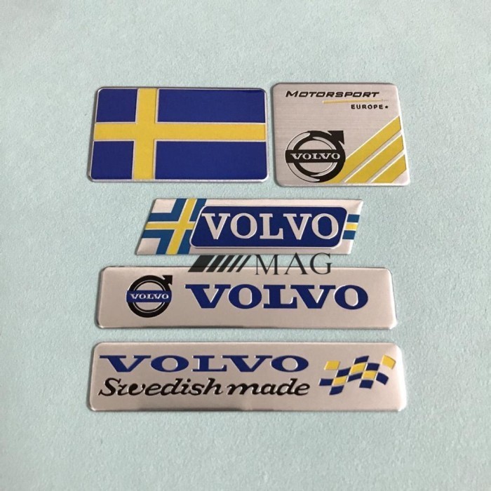 Jual Emblem 3D Alumunium Volvo Motorsport Swedish Made / Sticker Plat ...